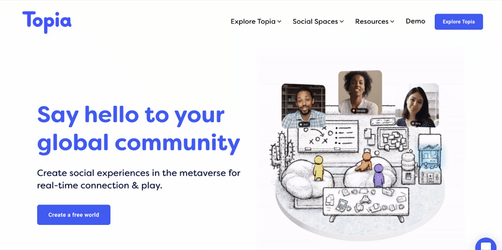 Topia branding animation